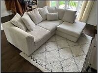 Crushed Velvet Corner Sofas / 3+2 Seater Sofas / Footstool Available