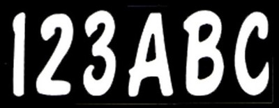 Hardline WHI200EC 3'' Letter & Number Kit Solid White