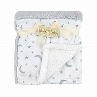 NWT Koala Baby Grey And White Moon Stars Patchwork Faux Fur 