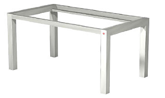 Wesco Tischgestell TG 30 Aluoptik  2000 x 1000 x 760 mm Gestell Tisch neu