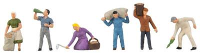 Faller HO Scale Model Figure/Peo​ple Set People Harvesting Potatoes 6-Pack