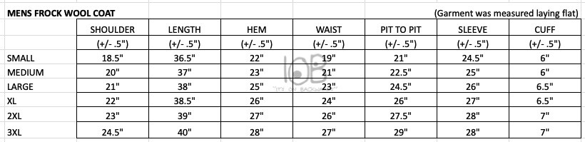 Wyoming Traders Mens 100% Wool Cowboy Western Ranch Wear Frock Coat