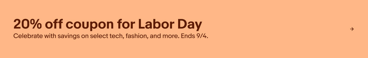 20% off coupon for Labor Day Celebrate with savings on select tech, fashion, and more. ends 9/4.