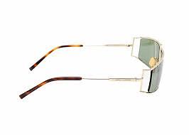 Pre-owned Saint Laurent Yves  Sl-606-004 Gold Sunglasses In Green