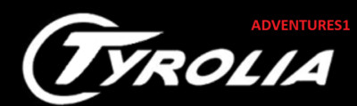 TYROLIA STICKER DECAL HEAD SKI BINDINGS WHITE LOGO DIE CUT VINYL 6 X 1.75'', NEW!