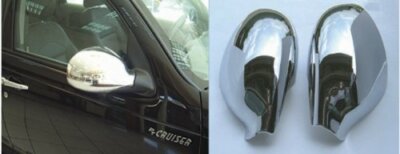 PT CRUISER CHROME MIRROR COVERS 2PC SET 2001-2010 (FOR FOLDING MIRRORS ONLY)