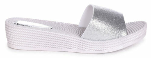 Scarpe da donna plateau, zeppe di argento