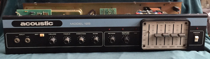 Acoustic Control Corporation 125 Vintage Guitar & Bass Amplifier Head/Chassis