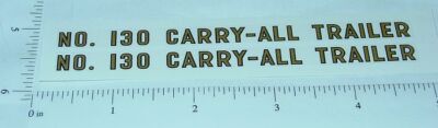 Tonka #130 Carry-All Trailer Sticker Set Pair TK-111