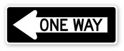 Walls 360 Peel amp Stick Street and Traffic Sign Wall Decal One Way Left 12 in x