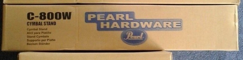 C-800W Pearl Drums Straight Cymbal Stand, Gear Tilter, Double Braced Legs, Heavy