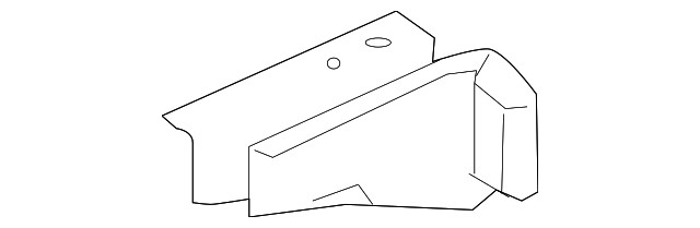 2000-2012 Genuine GM Impala Passenger Rear Bumper Absorber Bracket 20962294