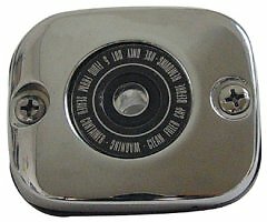 Chrome Front Brake Master Cylinder Cover Harley XL Touring Softail Dyna 96-up