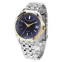 Pre-owned Citizen Exceed Cb1087-61l Navy Milky Way Direct Flight Date Men Watch In Box