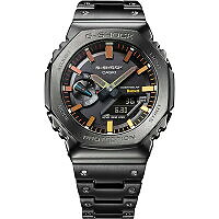 Pre-owned Casio G-shock Gm-b2100bpc-1ajf Black Metal Rainbow Black Men's Watch In Box