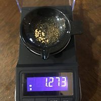 Black Panning Kit - 1/4 Pound Unsearched PayDirt - 1/8 Gram of Gold Guaranteed