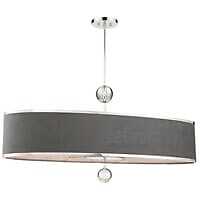 Metropolitan Luxor 6-Light Kitchen Island Light in Polished Nickel