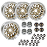 YEARONE NEW 15 X 8 Firebird Trans AM Gold Snowflake wheel Kit  V2