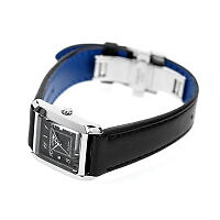 Pre-owned Citizen L Square Collection Ew5600-10e Black Women's Watch In Box