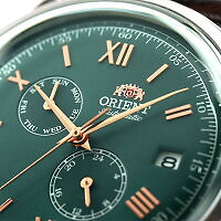 ORIENT ORIENT BAMBINO AUTOMATIC MECHANICAL RN-AK0703E GREEN MEN'S WATCH IN BOX