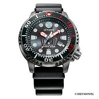 Pre-owned Citizen Promaster Marine Bn0255-03e Black Marvel Miles Men's Watch In Box
