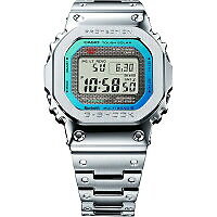 Pre-owned Casio G-shock Gmw-b5000pc-1jf Silver Full Metal Limited Men's Watch In Box