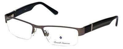 Argyleculture by Russell Simmons Eyeglasses Parker Charcoal Black 57mm Demo Lens