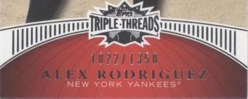 2010 Topps Triple Threads - Alex Rodriguez #77