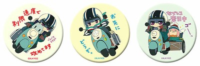 Yuru Camp SEASON 2 Highly Luminous Sticker Rin on Scooter, Set of 3