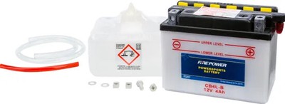 Fire Power HD 12V Battery w Acid Pack CB4L-B Yamaha Zuma 50 II 97-00