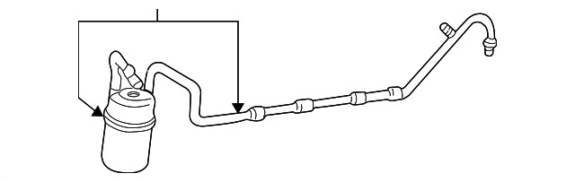 1999-2001 Ford Taurus Mercury Sable Accumulator Assy - Air Conditioning XF1Z-19C