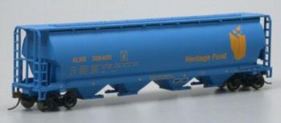 Bachmann Cylindrical 4-Bay Grain Hopper Alberta Heritage - HO Scale Model Train