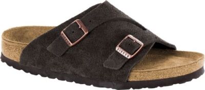 Pre-owned Birkenstock Zürich Zurich Suede Leather Sandals Slippers Mules Pink Brown Shoes