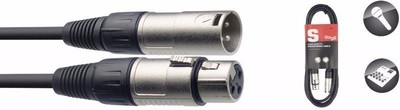 Stagg SMC3 10 Foot Metal End Pro Grade Microphone Cable - XLR Male - XLR Female