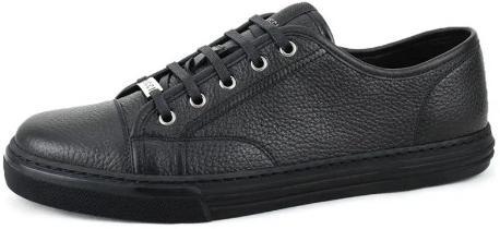 Gucci Ace Stripe Sneakers Men 12 Black Leather Low Tops GG 523469