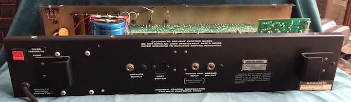 Acoustic Control Corporation 125 Vintage Guitar & Bass Amplifier Head/Chassis