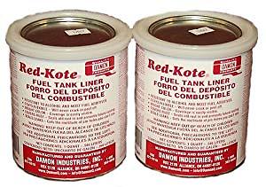Red Kote 2 Quart Fuel Tank Liner Coat Sealer gas oil diesel Motorcycle patch pin