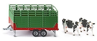 1:32 Cattle Trailer W/2 Cows Die-Cast Vehicle Siku 2875