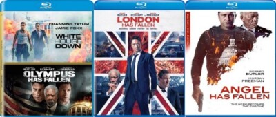 OLYMPUS + LONDON + ANGEL HAS FALLEN + WHITE HOUSE DOWN New Blu-ray All 4 Films
