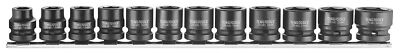 Teng Tools 920722-C | 1/2'' Drive - 6pt Stubby Impact Socket - 22mm SINGLE