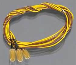 Model Power Amber 3.5V Grain-O-Wheat Bulbs, 3.2mm pkg(3) 394