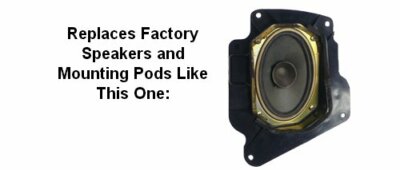 Exact Fit Speaker Adapters Front for 89-94  Nissan Vehicals SAK004_55 