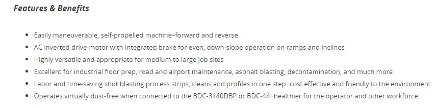 Blastrac Machine 1-10DPS75