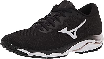 Женские кроссовки Mizuno Wave Inspire 16 KNIT, черный/белый, 6 B Medium США