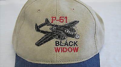 Northrop P-61 Black Widow Warbirds Airplane Embroidered Hat 