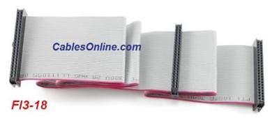 2-Drive 44-Pin 2.5'' IDE Hard Drive  Cable, 18 inches