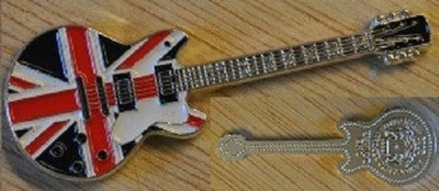 2012 Somalia color $1 Guitar--British Union Jack 