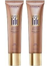 Pack 2 L'Oreal Paris Cosmetics Visible Lift Luminous Serum Tint, Amber