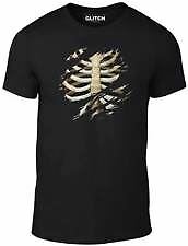 Torn Rib Cage Kids T Shirt - Childrens Halloween Skeleton Fancy Dress T-Shirt