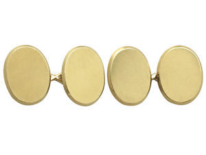 Men's Yellow Gold Cufflinks
